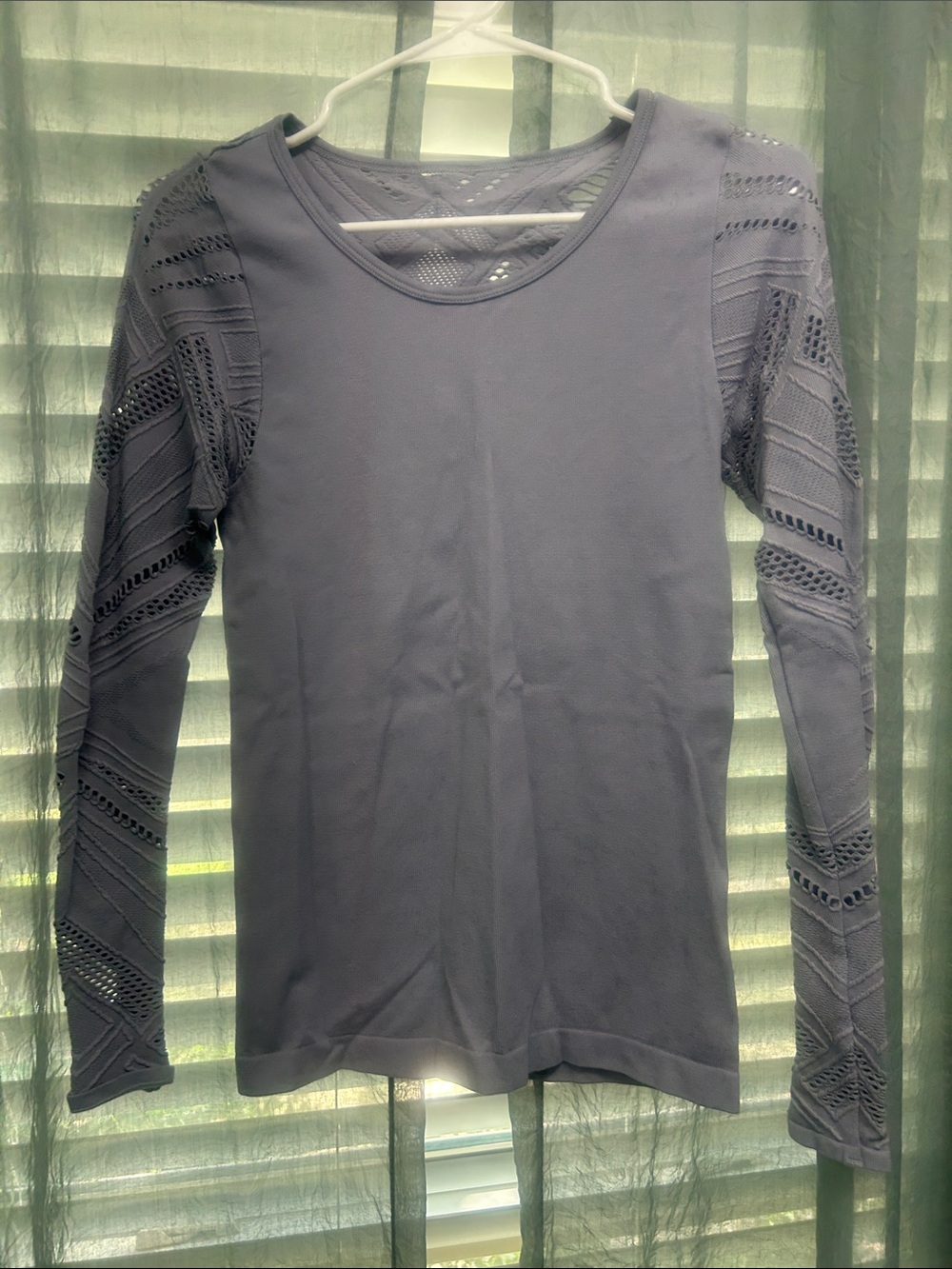 Fabletics Women's Long Sleeve Active Top - Gray